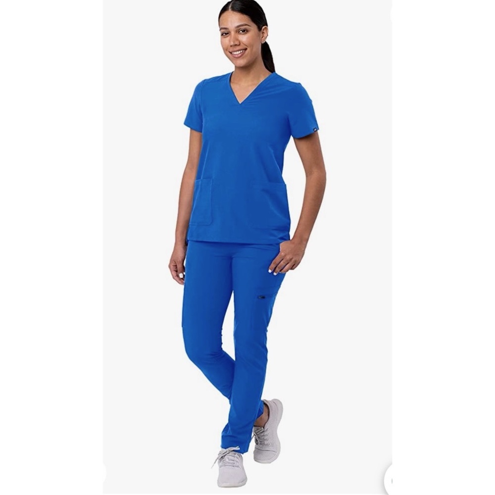 NEVER WORN, Full set Adar Basics Royal Blue Scrub